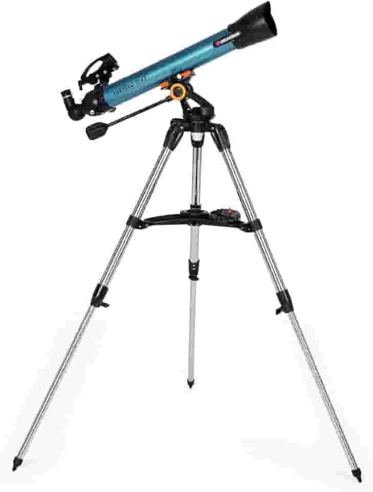 CELESTRON_ Telescópio Refrator Inspire 70mm com adaptador para Smartphone, Azul, CEI70AZREF