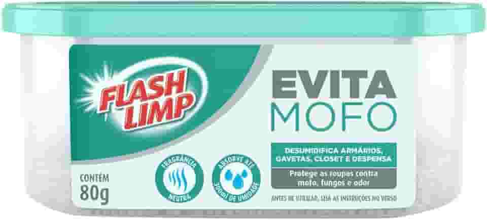 Flash Limp - Evita Mofo Desumidificador Armários, Guarda Roupa 80g - AMO1874