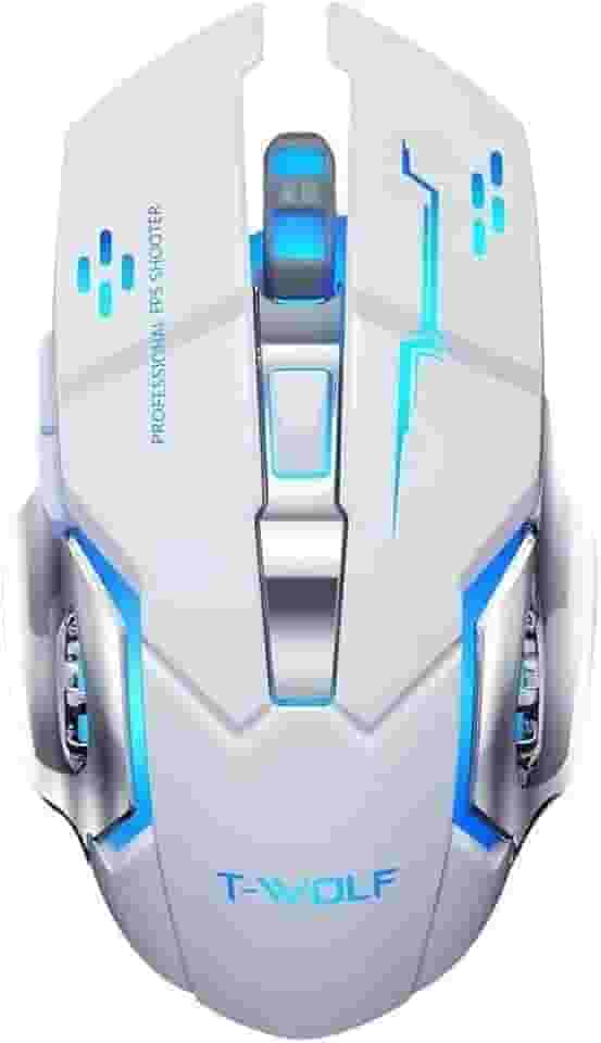 Mouse Gamer Q13 Inland Sounds Sem Fio Recarregável 2400 DPI USB Luz LED RGB Silencioso
