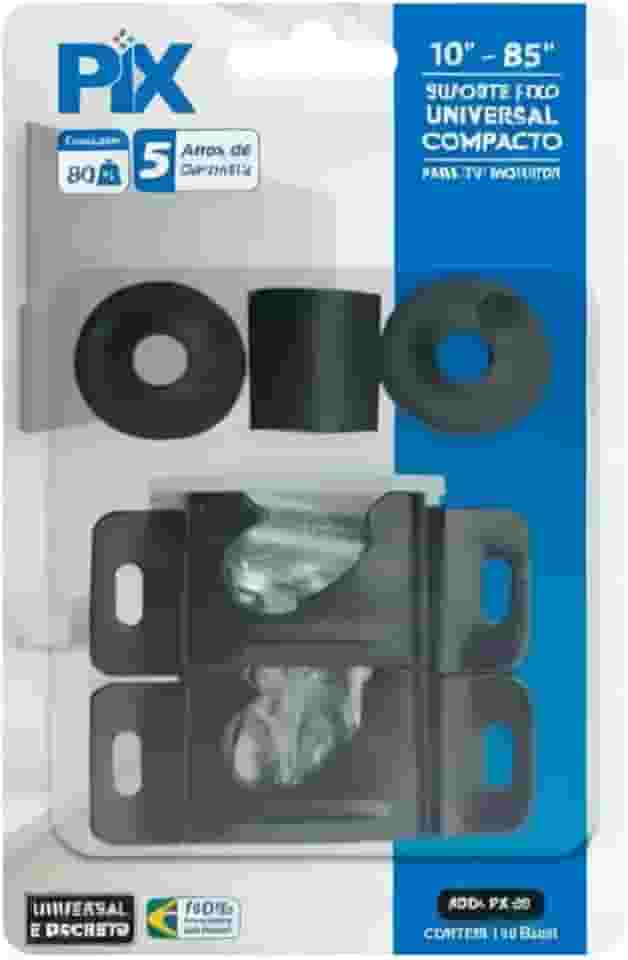 Suporte Fixo Universal Para TV de 10 a 85 Polegadas - Resistente Compacto e Fácil de Instalar