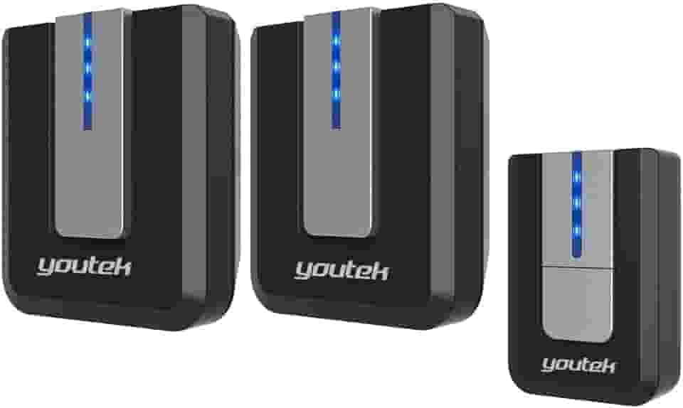 Campainha Sem Fio Dupla Até 300 Mts 52 Toques 2 Receptores Longo Alcance