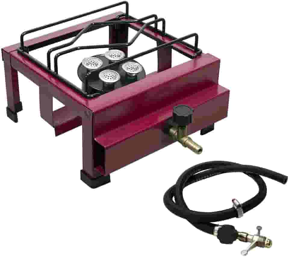 Fogão Fogareiro 1 Boca Alta Pressão com Mangueira + Registro