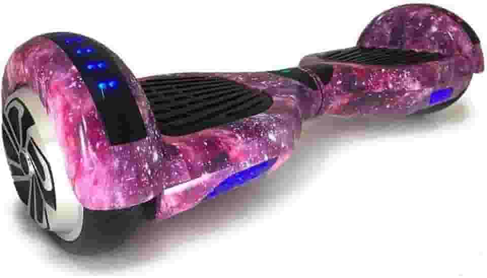 Hoverboard Skate Elétrico 6.5" com Led e Bluetooth Original Brinovar (Roxo Galáxia)