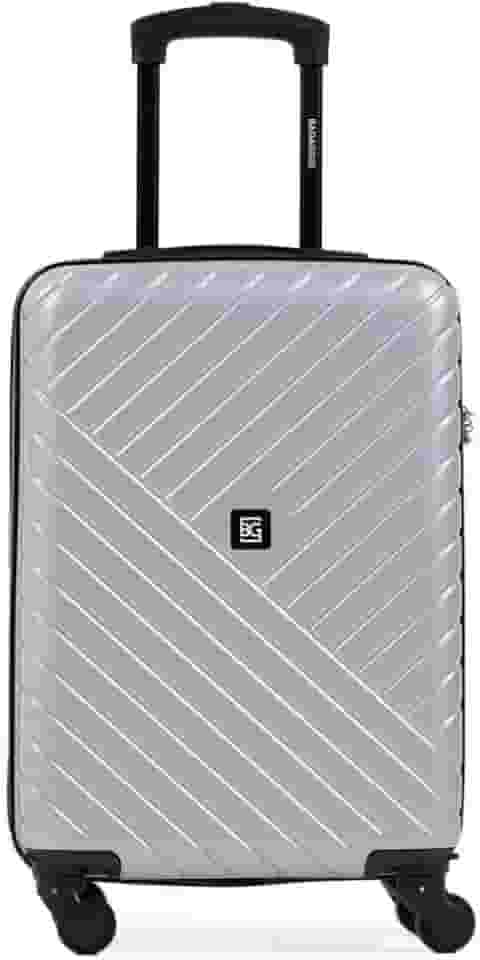 Mala de Bordo Abs 4 Rodas Detroit Prata/preto 0018592451003