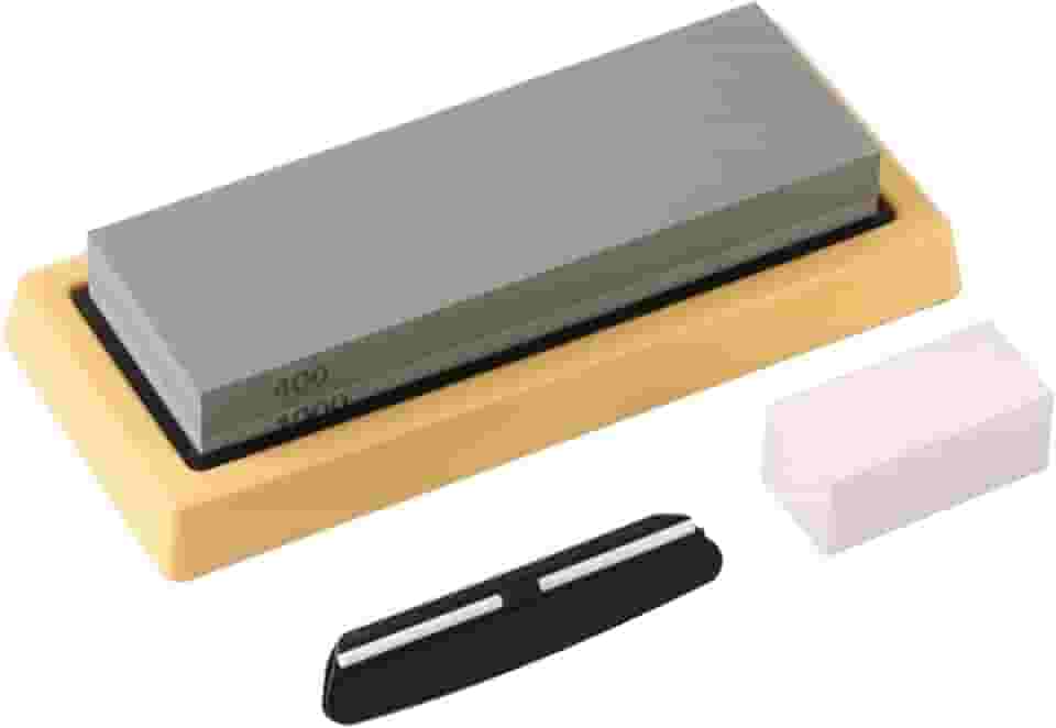 Kit Pedra Afiar Amolar Dupla Face Granulação 400 1000 Faca (400/1000)