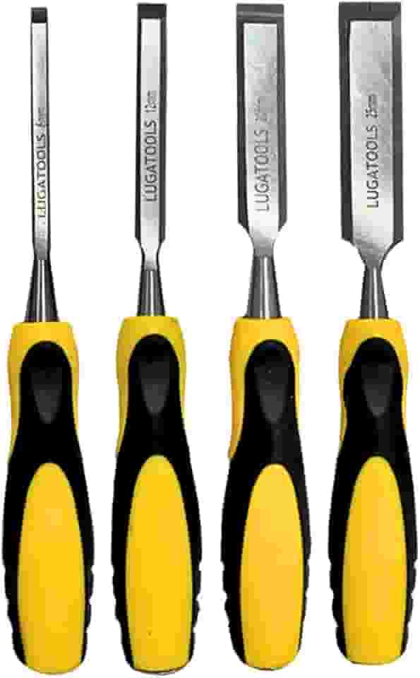 Jogo Formão 4 Peças Ideal Para Entalhar Madeira Lugatools