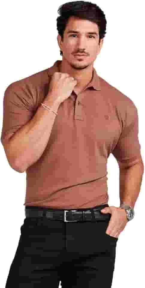 Camisa Polo Masculina Algodão Piquet