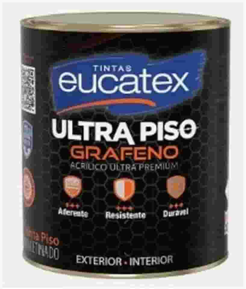 Tinta Acrí­lica Ultra Piso Grafeno Premium 900ml Eucatex - Cinza Escuro