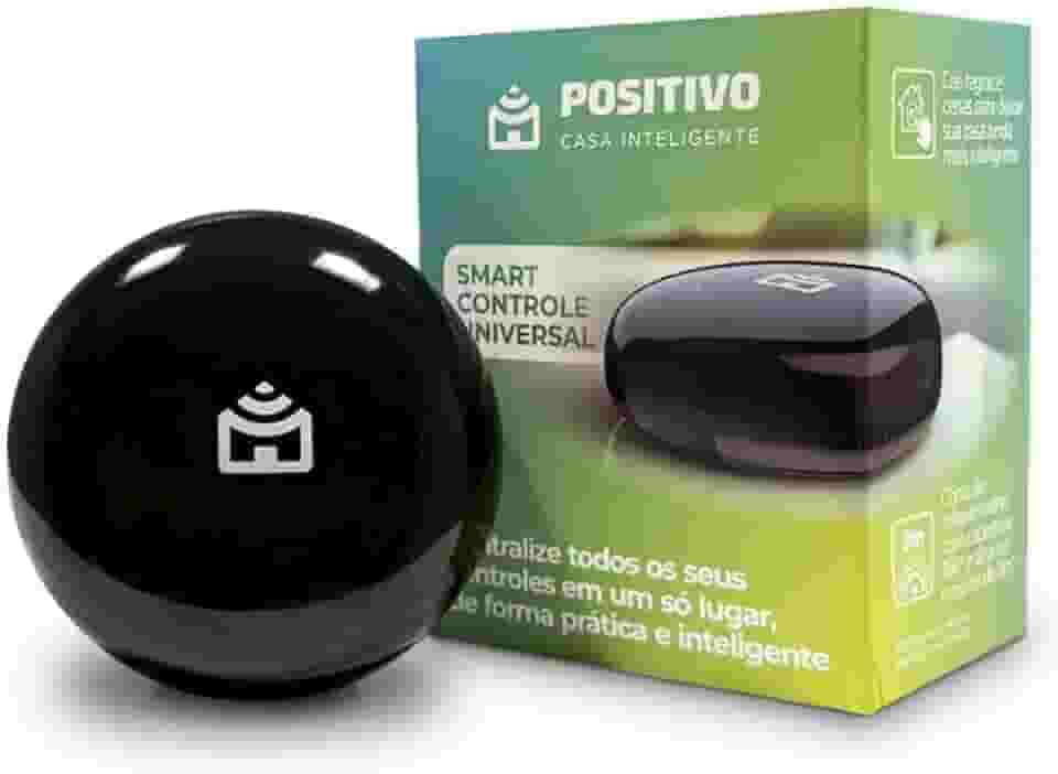 Smart Controle Universal Wi-Fi Positivo Casa Inteligente, Infravermelho, All-in-One, Controle Pelo Celular ou Comando de Voz, Rede 2.4 GHz, Bivolt – Compatível com Alexa