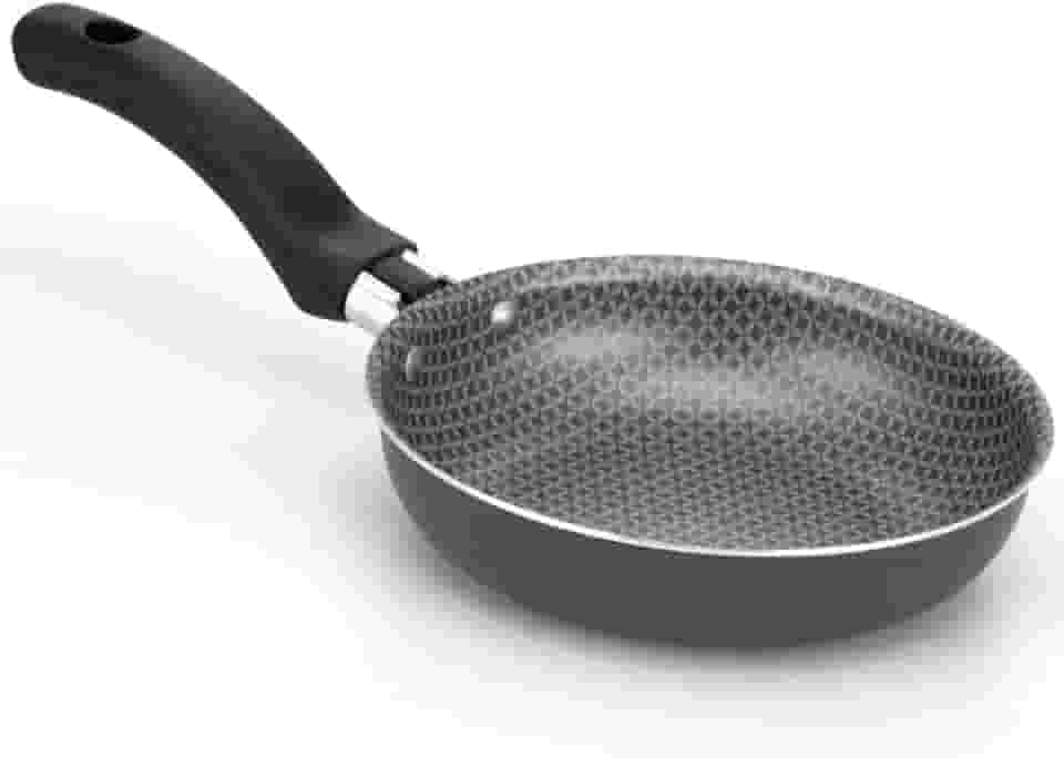 Frigideira Para Ovo Sem Oleo Antiaderente 14cm Cinza Ideal Para Ovos Mexidos Pao De Queijo E Tapioca