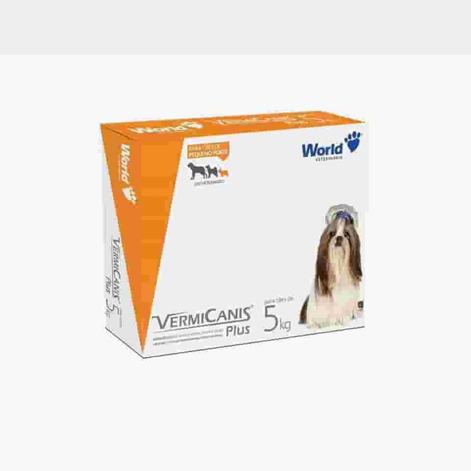 Vermicanis Plus, Vermífugo para Cães de Pequeno Porte até 5kg, 4 Comprimidos