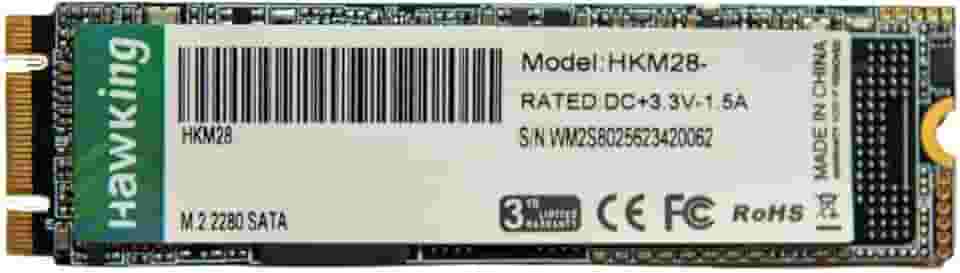 SSD SATA M.2 2280 Hawking 256GB Leitura 500MBs Escrita 450MBs