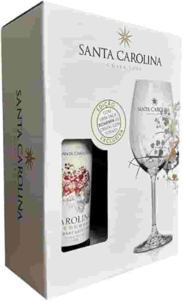 Kit Vinho Tinto Carolina Reserva Cabernet Sauvignon 750 ml + Taça Semi Cristal
