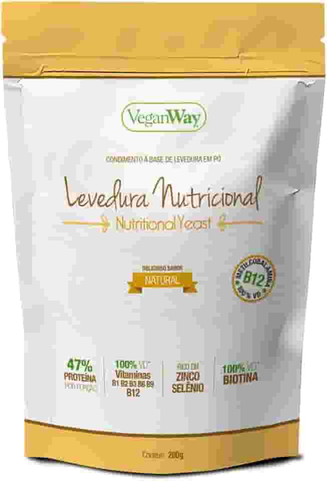 Levedura Nutricional Em Pó Sabor Natural 200Gr - Nutritional Yeast - Veganway