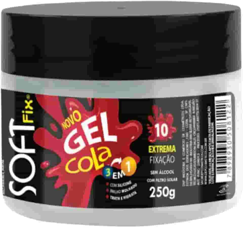 Soft Fix Gel Fixador Cola Branco 250G Softfix Incolor