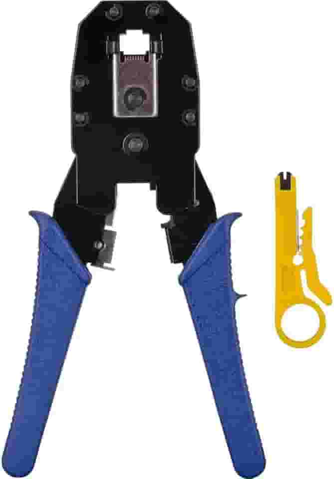 Alicate para Crimpar RJ45/RJ12/RJ11 com Chave Keystone + Desencapador de, Hyx, Outros acessórios para notebooks