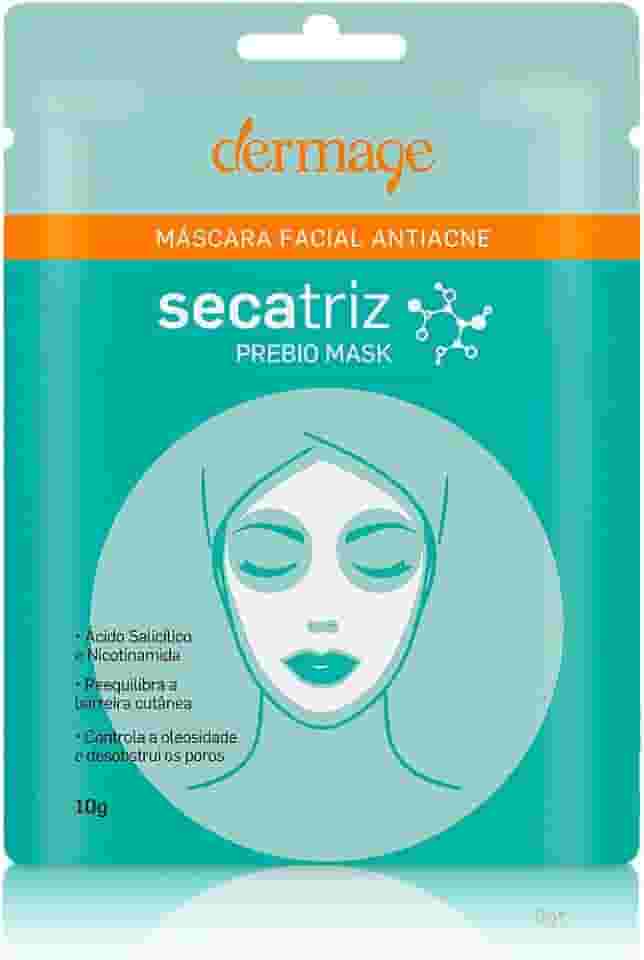 Secatriz Prebio Máscara Facial Antiacne, 10g, Dermage