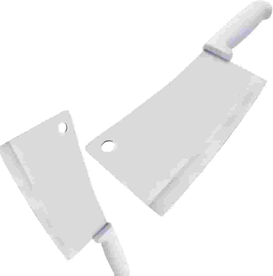 Cutelo Profissional com Lamina de Açougueiro para Cortar Carnes Aves Peixes Ossos Juntas de Aço Inox