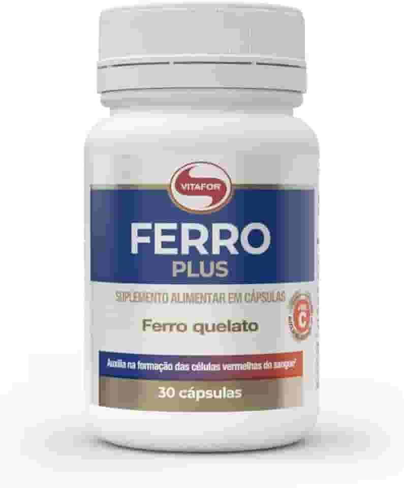 Ferro Quelato Plus Com Vitamina C Vitafor 30 Cps - Original