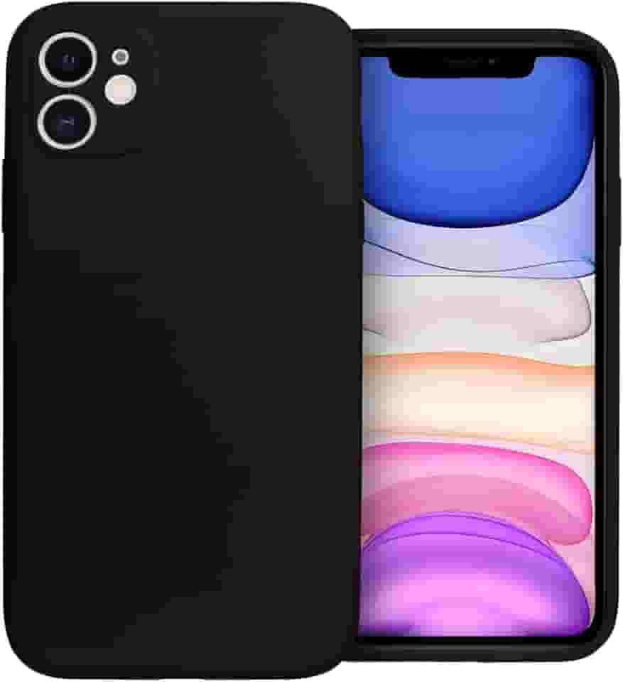 Gshield Capa Case Capinha Silicon Premium Antiderrapante com Interior em Microfibra, Proteção Contra Impressões Digitais, Arranhões, Quedas e Impactos (Preta, iPhone 11)