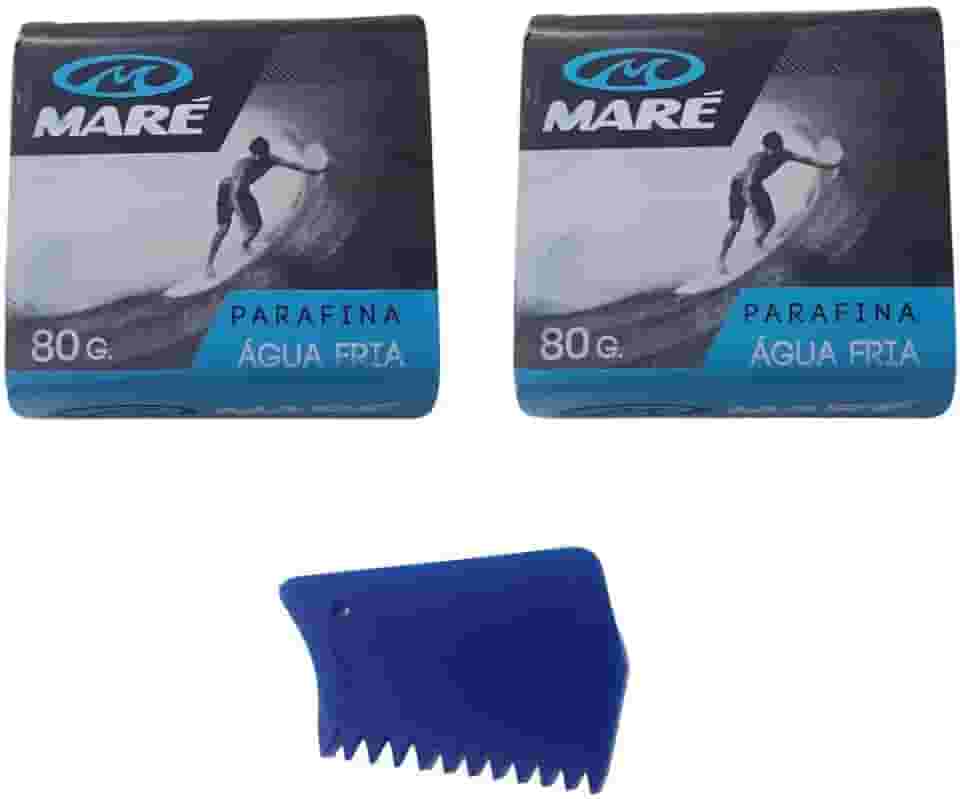 Parafina Surf Maré + 1 Raspador Combo 2 Parafina Prancha de Surf Mare + 1 Raspador