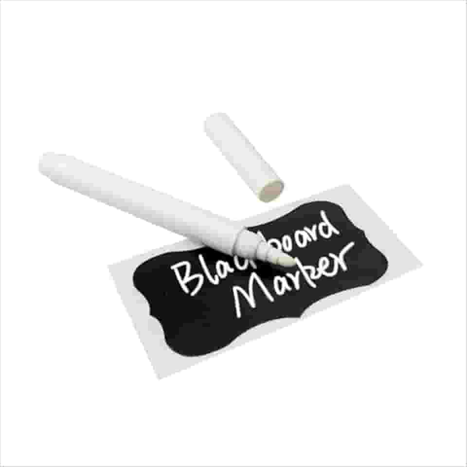 2 Canetas giz liquido branca branco intenso para lousa