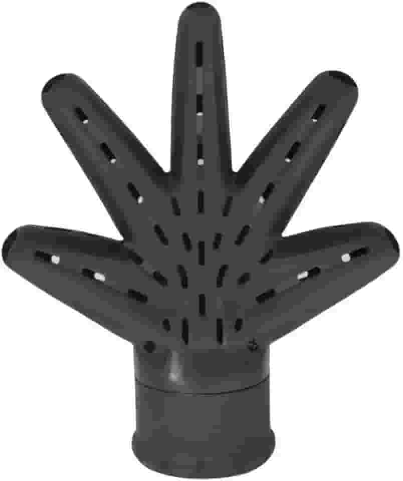 Difusor De Ar Forma de Mão Para Secador De Cabelo Preto