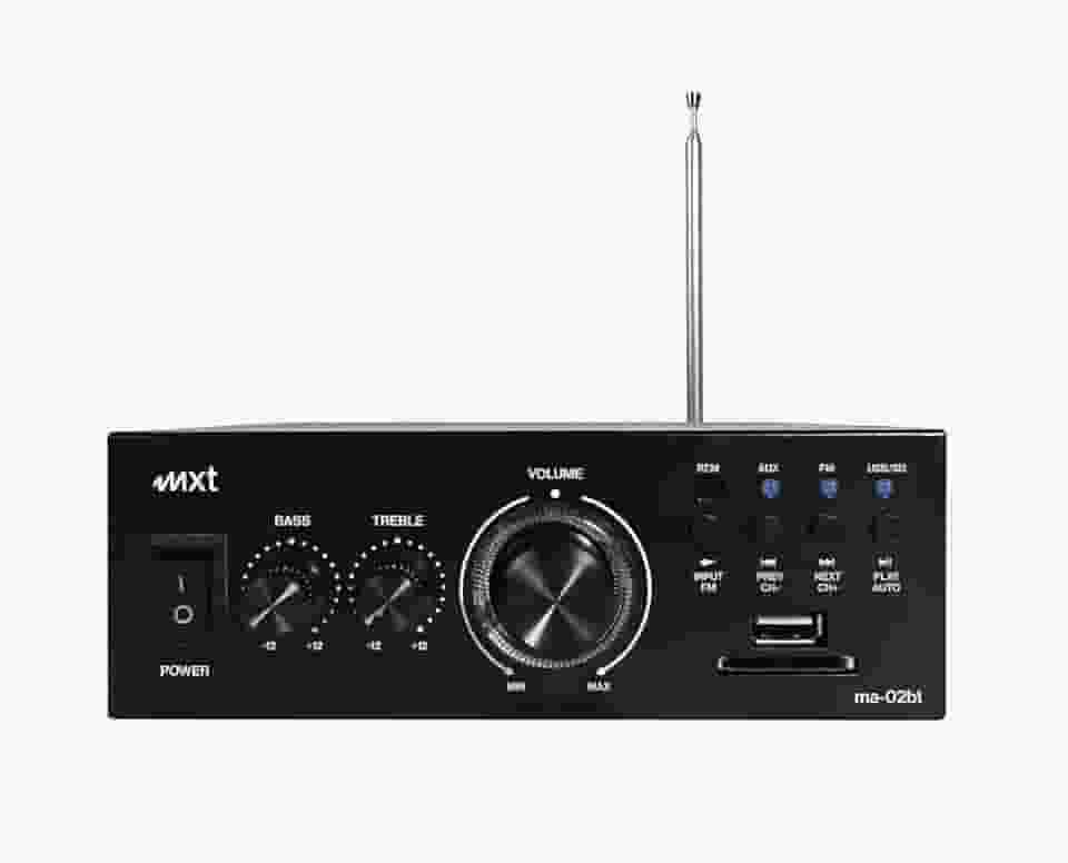 Amplificador Receiver Para Caixa de Som Ambiente com Bluetooth USB SD CARD FM 60W