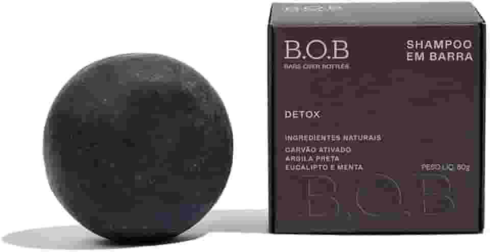 B.O.B Bars Over Bottles B.O.B Shampoo Em Barra Detox 80G