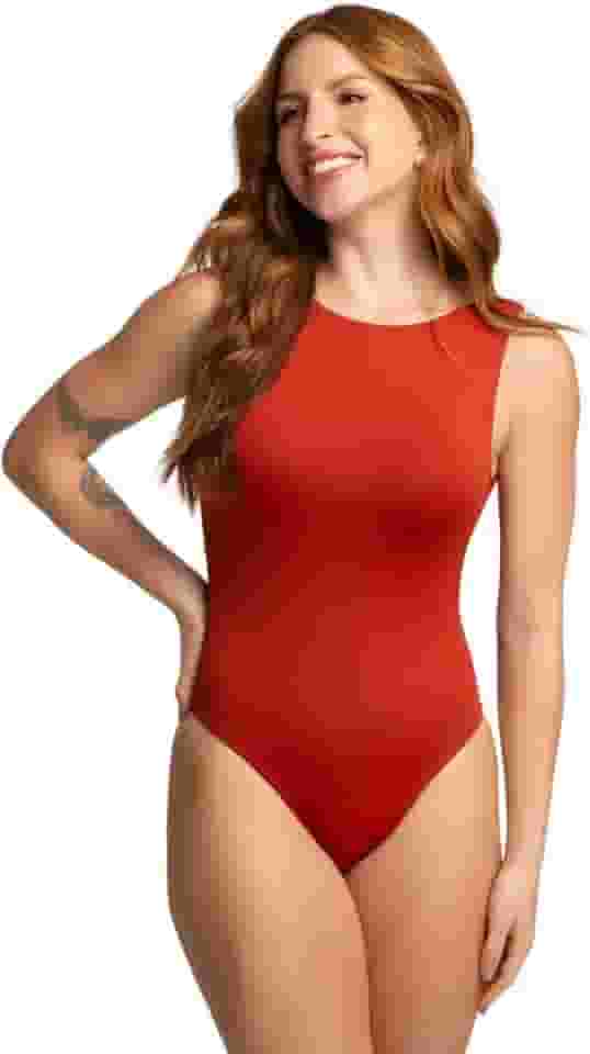 Maio Feminino Praia Liso Decote Costas Sem Bojo Alça Larga