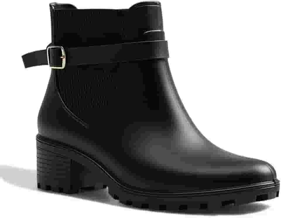 Bota Galocha Feminina Impermeável Cano Curto Para Chuva