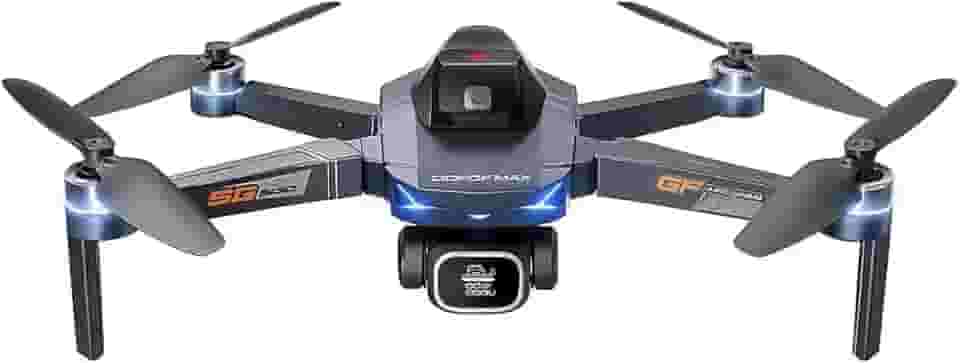 Genérico Drone GT8 com Câmera HD 4K, Controle Remoto com Tela LCD Integrada, Dobrável, Gimbal Estabilizador, Ideal para Iniciantes