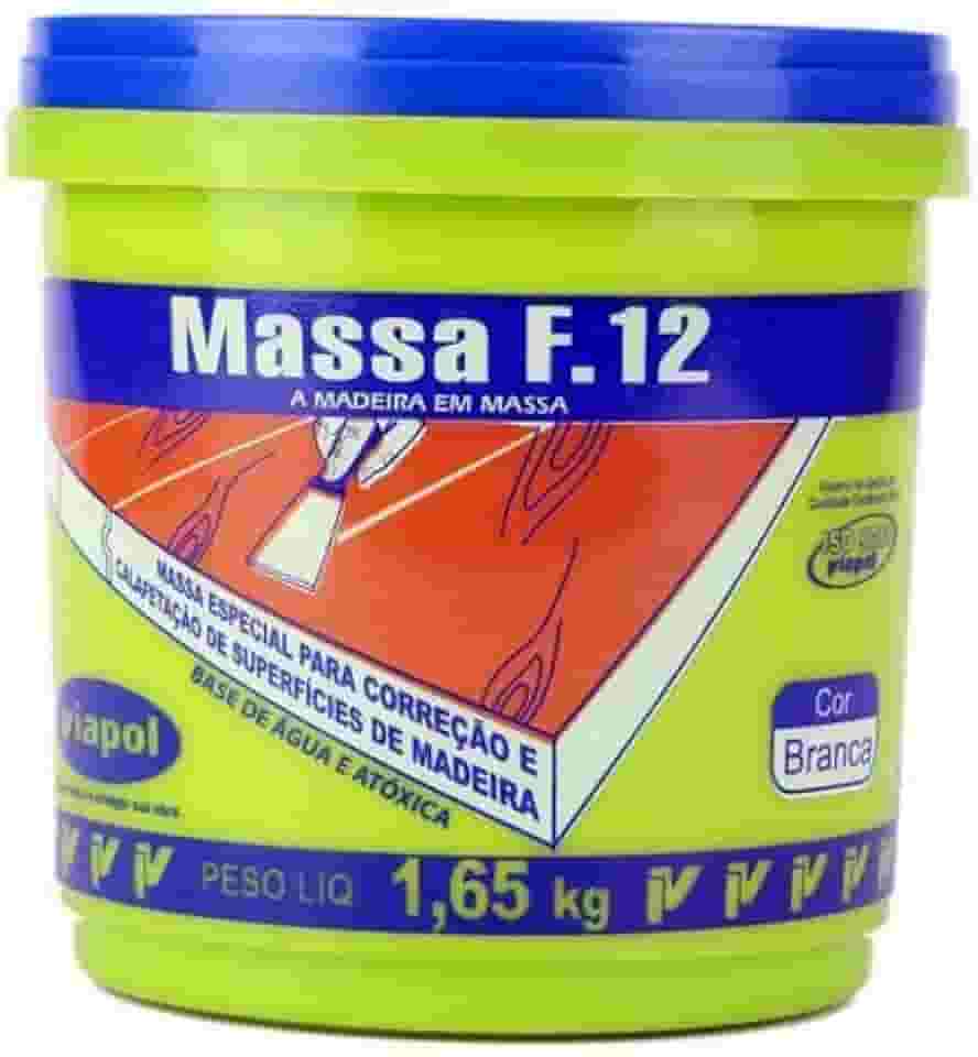 Massa Para Calafetar F12 Viapol 1,65kg Branca