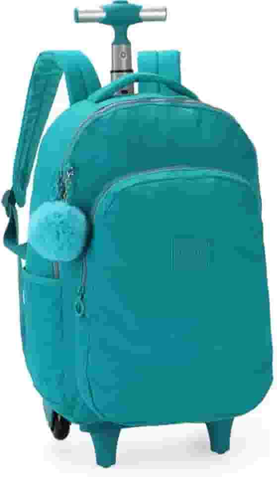 Mochila Com Rodinha Up4You Crinkle G Verde 107134