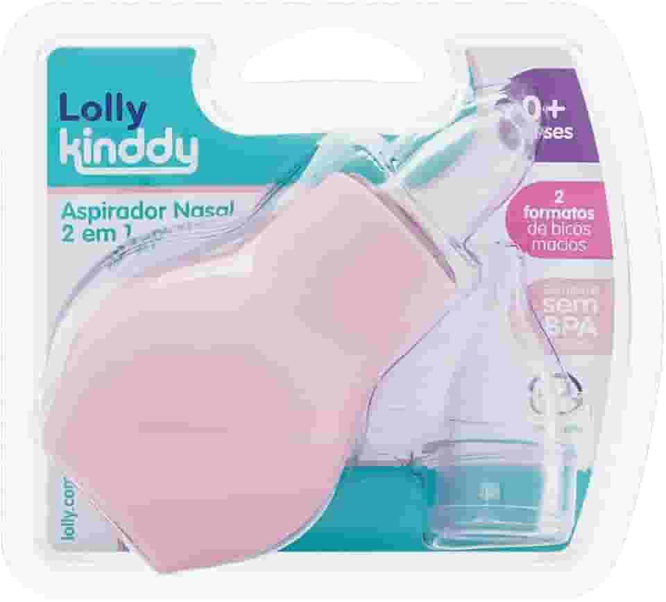 Aspirador Nasal Bebê 2 Em 1 Rosa Lolly