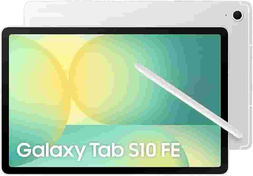 Tablet Samsung Galaxy Tab S10 FE, Prata, 128GB, 8GB RAM, Tela Imersiva de 10.9" 90Hz, Camera Traseira de 13MP, Câmera Frontal de 12MP Ultra Wide, Wifi 6, IP68, Android 15