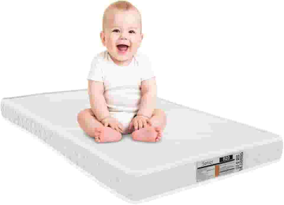 Colchão Bebê Para Berço Americano 130cm x 70cm Sensor, Antialérgico e Antifungos