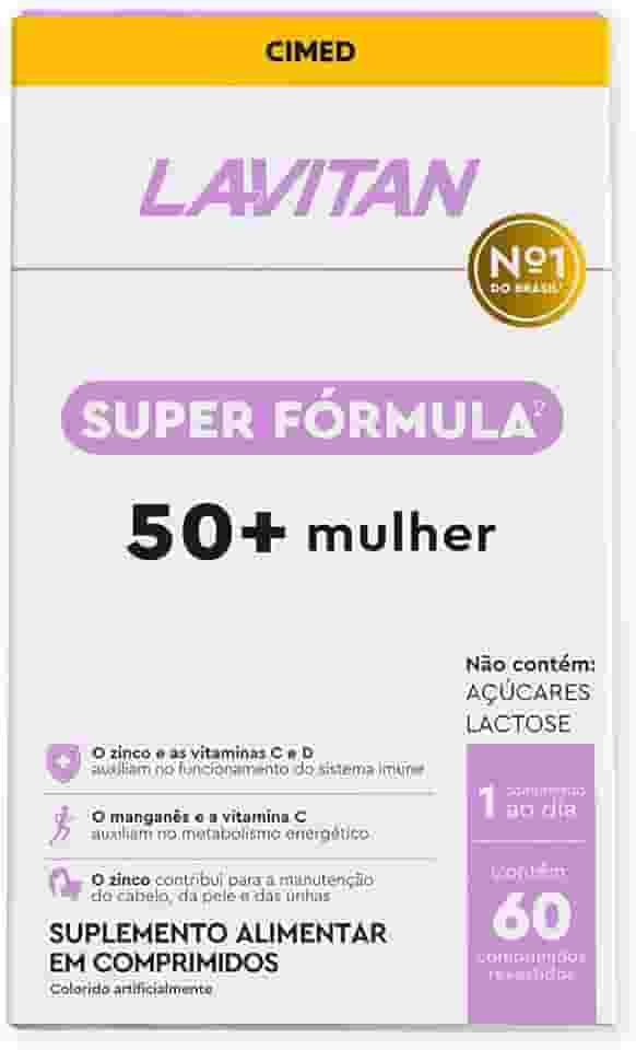 LAVITAN Super Fórmula Vitamina 50+ Mulher 60 comprimidos