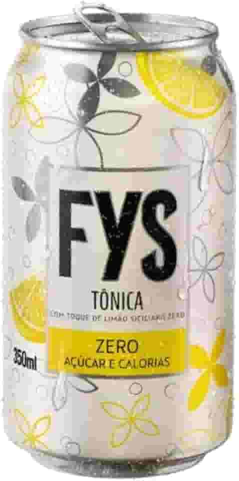 Kit 12 Latas FYS 350ml - ÁGUA TÔNICA OU REFRIGERANTE ZERO (350ml, 12x Água Tônica Zero)