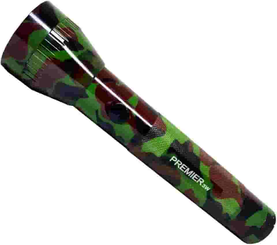 Lanterna Alumínio 2 Pilhas Mega Nigth Premier Led Potente 3W Camuflada