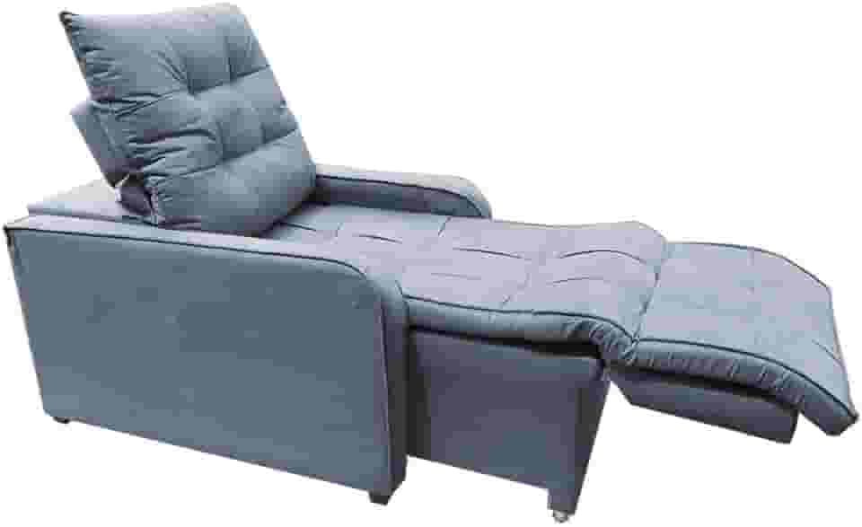 Poltrona Retratil e Reclinavel Com Rodape Regulavel Azera Grafitte