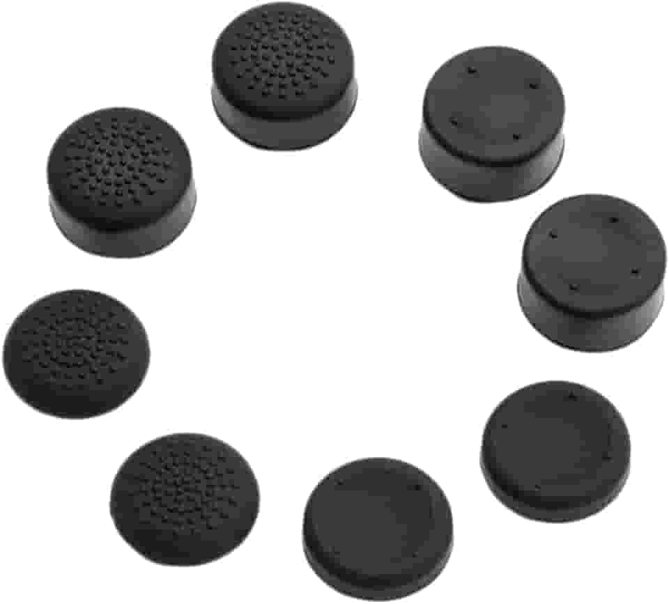Generic Pacote de 8 pcs Controlador Analógico Levantadas Antislip Controlador Thumbsticks Joystick Thumb Vara Grips Cap Capa para PS4 (Preto)