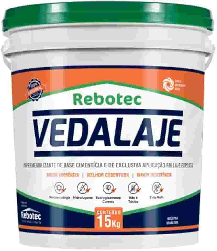 Vedalaje Rebotec Impermeabilizante 15Kg Para Laje Original