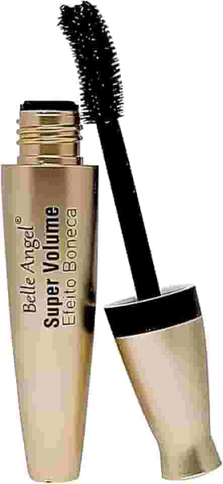 Belle Angel Rimel Super Volume Efeito Boneca 18ml | Máscara de Cílios com Efeito Dramático, Volume Extremo e Longa Duração | Fórmula Não Grudenta e Resistente à Água