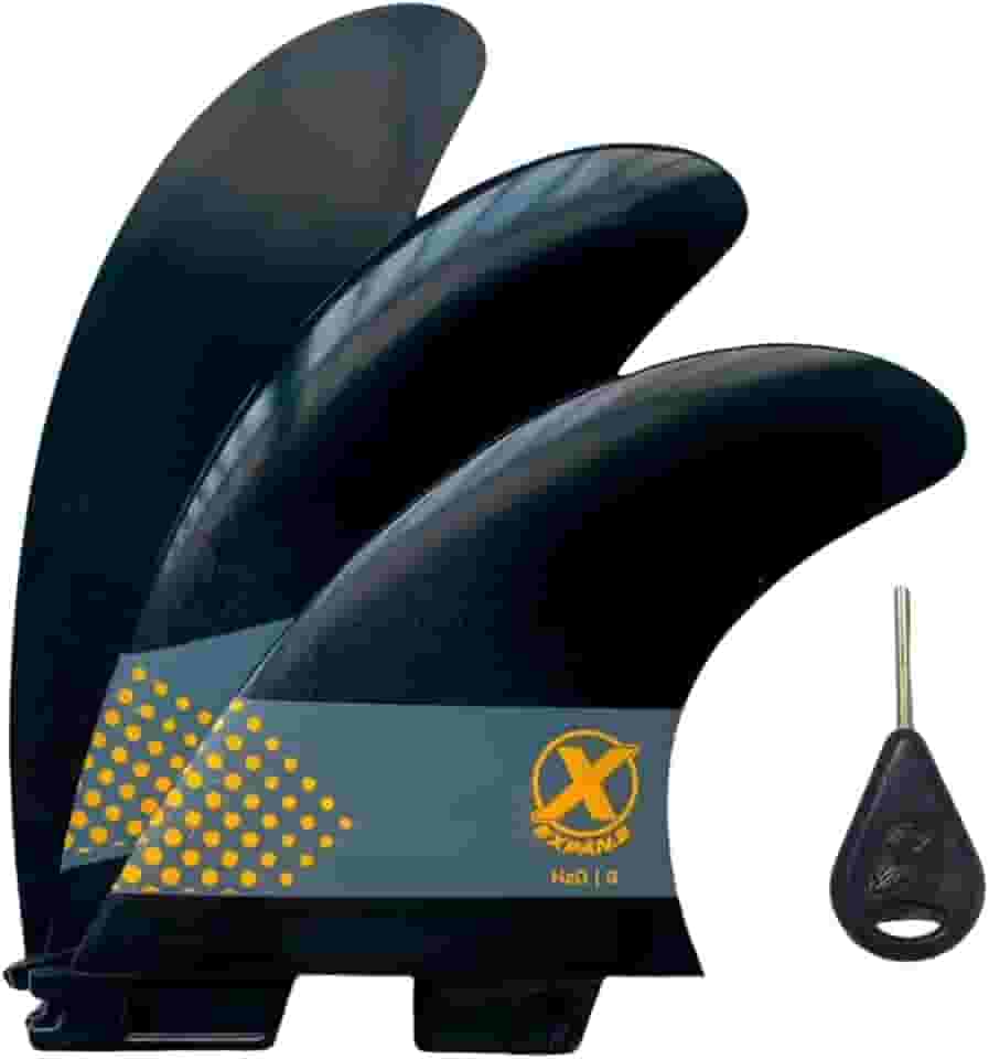 Quilha Surf Small H203 Expans Jogo de Quilhas P/Prancha de Surf Encaixe Fcs 2 Small c/chave e capa (Preto)