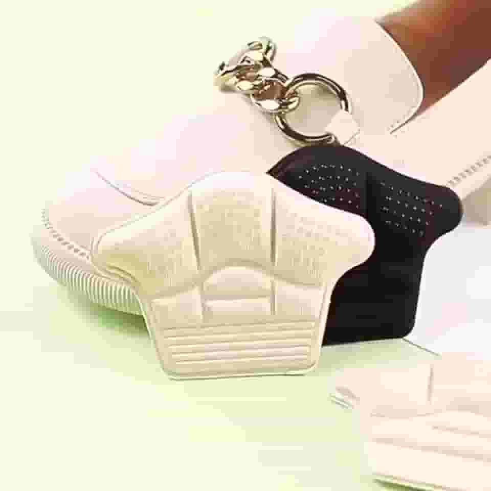 Protetor de Calcanhar Autoadesivo Macio – Ideal para Sapatos e Tênis, Evita Bolhas e Deslizamentos (1 Par).