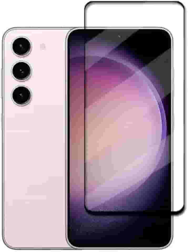 Película de Vidro Temperado 3D para Samsung S23 Ultra, Cobertura Total, Preta, 6.8 Polegadas