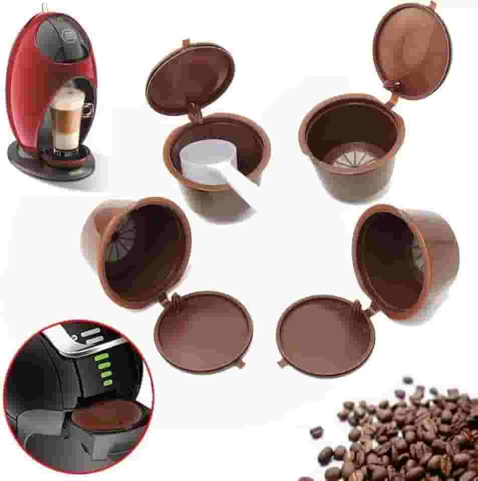 5 Cápsulas Dolce Gusto Reutilizável Com Colher Dosadora