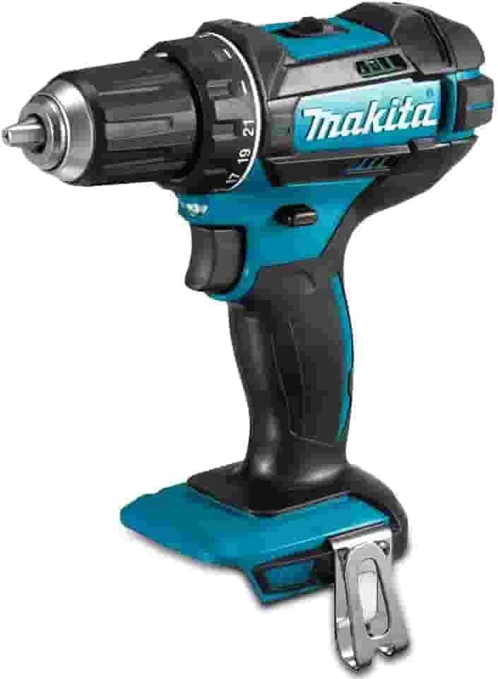 MAKITA PARAFUSADEIRA/FURADEIRA DE IMPACTO 1/2 POL (13MM) A BATERIA 18V DHP482Z SEM BATERIA E CARREGADOR