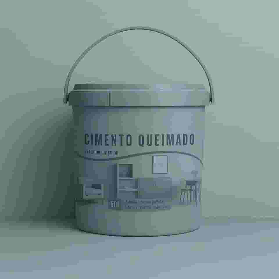 Revestimento Cimento Queimado Piso E Parede Pronto Pra Uso 5Kg